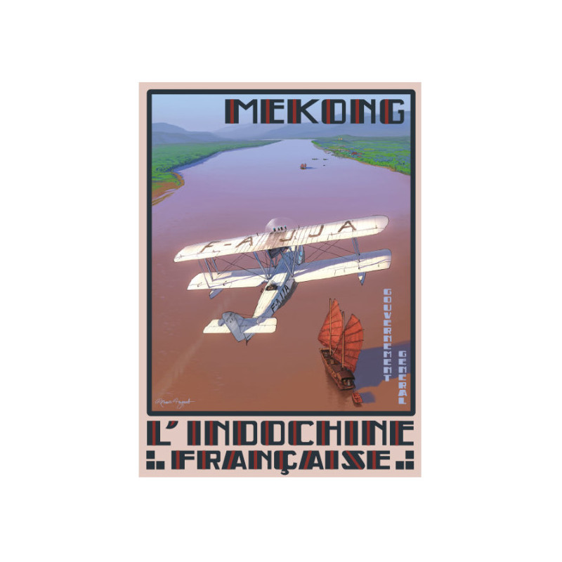 RH019 - Affiche Mékong - L'Indochine française